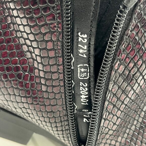 Gabor SNAKE in Whiskey Red women's ankle boots with leather design size 4.5 /7US - Picture 11 of 14